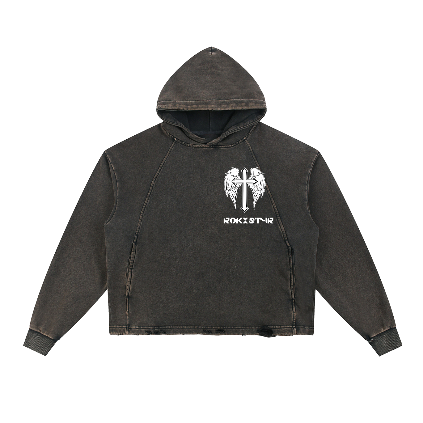 Blacked Cropped Hoodie
