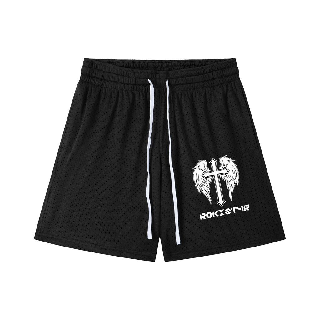 Mesh Drawstring Shorts