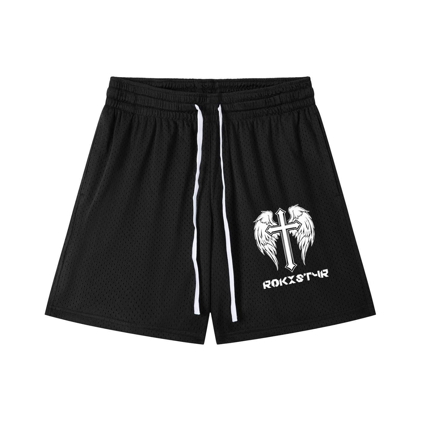 Mesh Drawstring Shorts