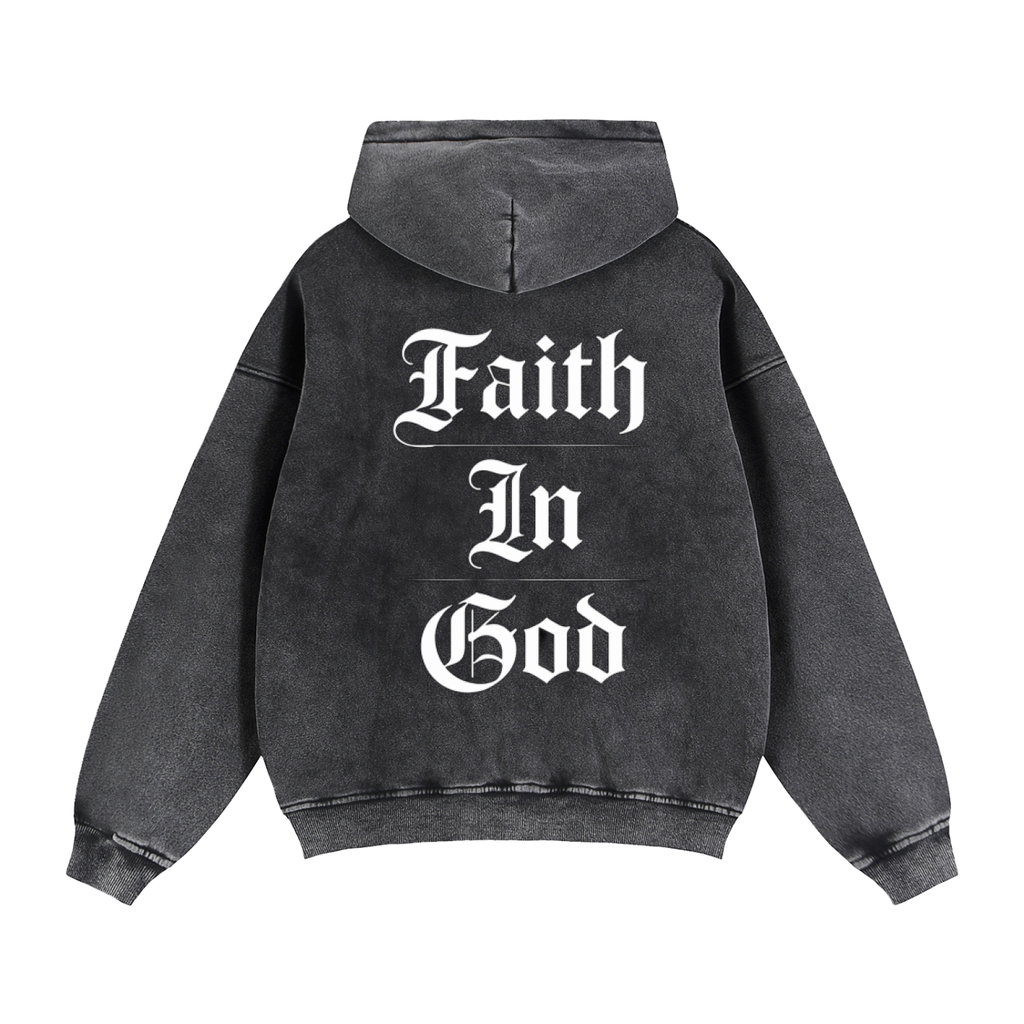 Zip-Through Boxy Fleece Hoodie