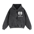 Zip-Through Boxy Fleece Hoodie