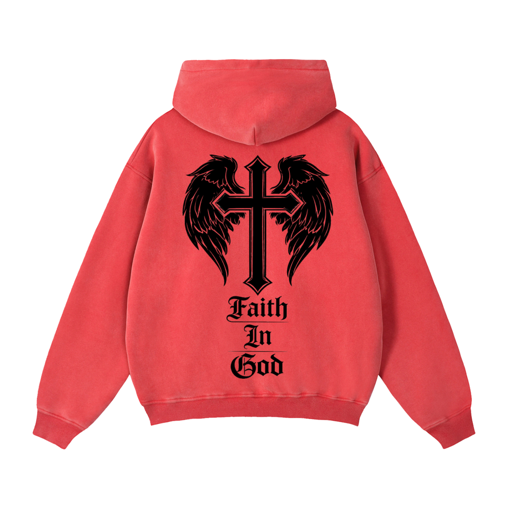Zip-Through Boxy Fleece Hoodie