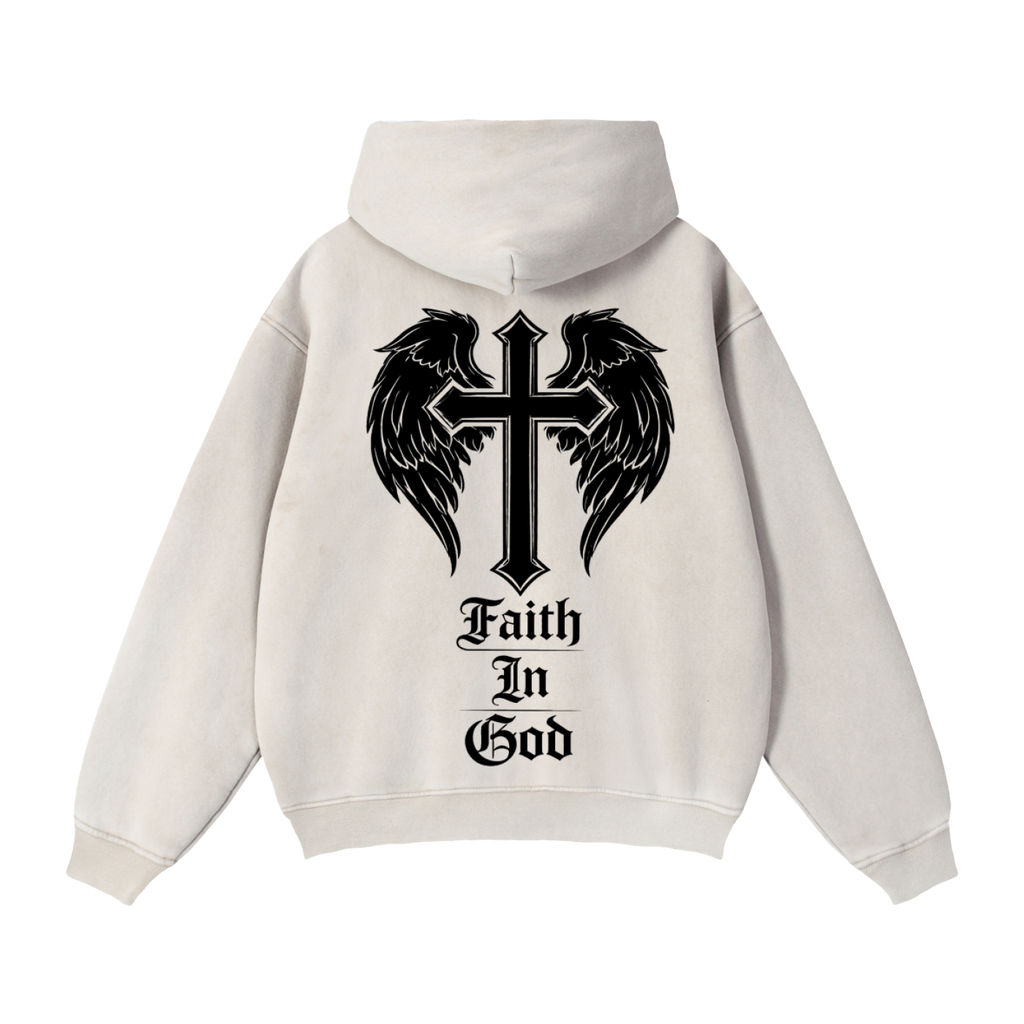 Zip-Through Boxy Fleece Hoodie